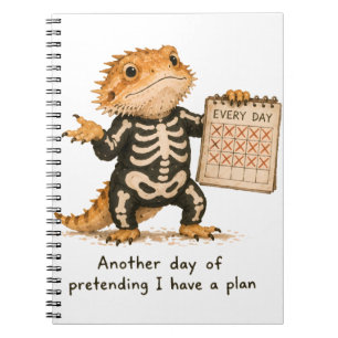 Carnet Faire semblant d'avoir un plan Art de dragon barbu