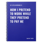 Carnet Faire semblant de travailler le bureau de devis am (Devant)