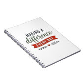 Carnet Faire une différence chaque jour Inspirant (Côté Droit)