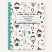 Carnet Fairy Unicorn Motif Kid (Devant)