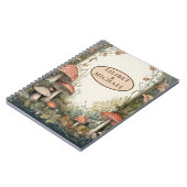 Carnet FAIRYCORE Champignons Goblincore Cadeaux personnal (Côté gauche)