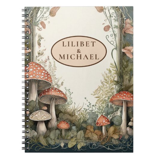 Carnet FAIRYCORE Champignons Goblincore Cadeaux personnal (Devant)