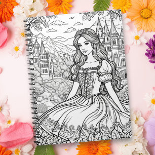 Carnet Fairytale thème princesse et châteaux Couleur moi