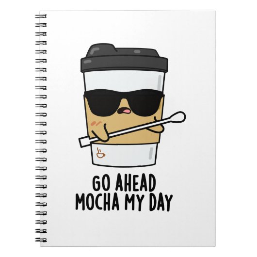 Carnet Fais avancer mon jour avec Mocha Blague de café dr (Devant)