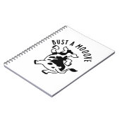 Carnet Fais bouger une vache Blague de vache drôle (Côté gauche)