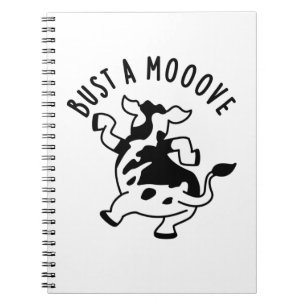 Carnet Fais bouger une vache Blague de vache drôle 