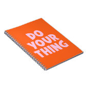 Carnet Fais ta chose (Tonalité Orange) (Côté Droit)