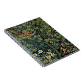 Carnet Faisan d'arbre boisé William Morris (Côté Droit)