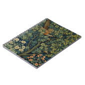 Carnet Faisan d'arbre boisé William Morris (Côté gauche)