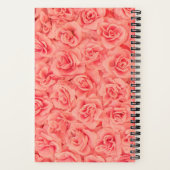 Carnet Faisceau de rose rose tendance Monogramme moderne (Verso)