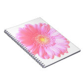 Carnet Faisée de gerbera rose pâle (Côté Droit)