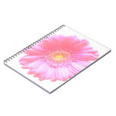 Carnet Faisée de gerbera rose pâle (Côté gauche)