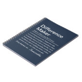 Carnet Faiseur de différence personnalisé (Côté gauche)