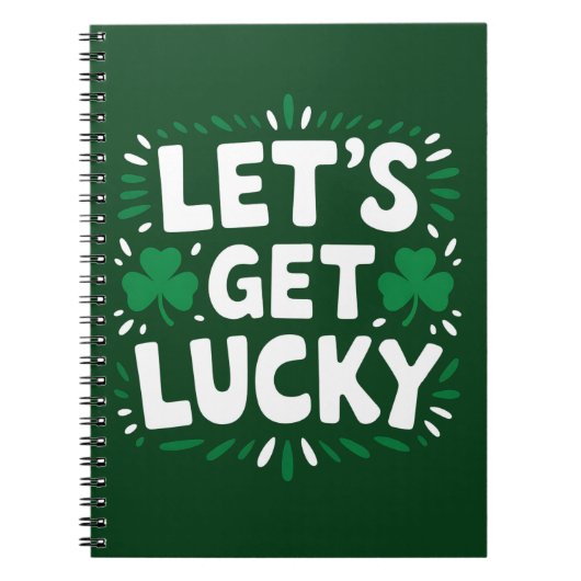 Carnet Faisons de la chance Shamrock Funny St Patrick's D (Devant)