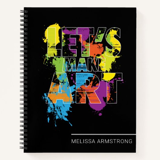 Carnet Faisons de l'enseignant d'art Abstrait Splash Sket (Devant)