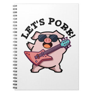 Carnet Faisons du Rock Porc Fun Guitare Cochon Punition