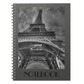Carnet fait sur commande de gris de Tour Eiffel de (Devant)
