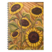 Carnet fait sur commande de journal de fleur de (Devant)