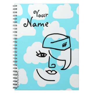 Carnet fait sur commande de journal de rétro