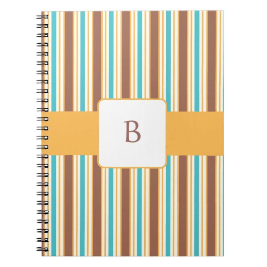 Carnet fait sur commande de monogramme de brise (Devant)