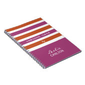 Carnet fait sur commande de monogramme de motif de (Côté Droit)