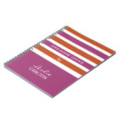 Carnet fait sur commande de monogramme de motif de (Côté gauche)