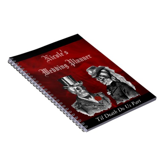 Carnet fait sur commande grunge de wedding planner (Côté Droit)