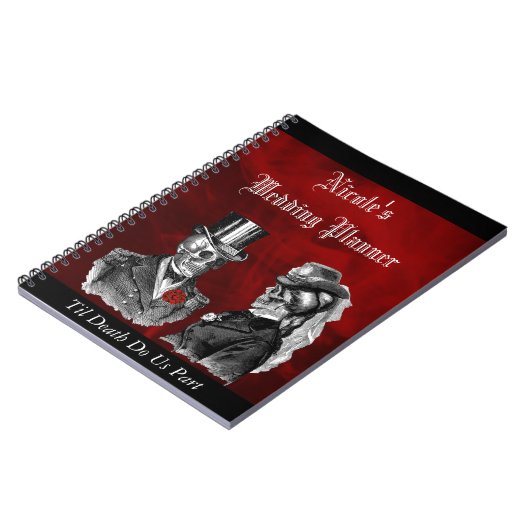 Carnet fait sur commande grunge de wedding planner (Côté gauche)