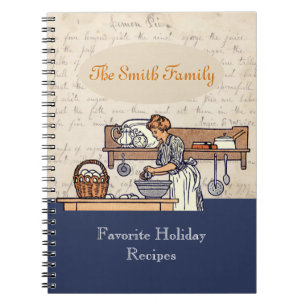Carnet fait sur commande vintage III de recette de