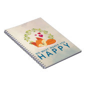 Carnet Faites ce qui vous rend heureux Renard dormant ave (Côté Droit)