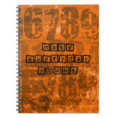 Carnet Faites chaque jour compter avec de vieux numéros d (Devant)