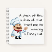 Carnet Faites confiance au poème amusant du chef (Devant)