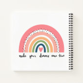 Carnet Faites de vos rêves une réalité arc-en-ciel (Dos)