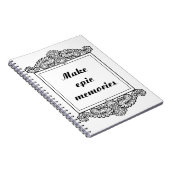 Carnet Faites des souvenirs épiques - Citation positive (Côté Droit)