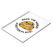 Carnet Faites du monde un endroit meilleur Blague de cuis (Côté gauche)