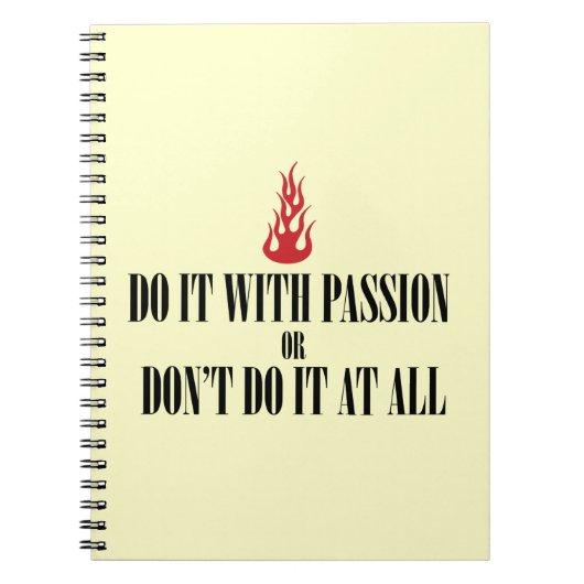 Carnet Faites-le avec passion (Devant)
