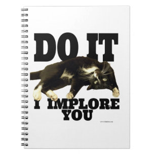 Carnet Faites-le Cool Tuxedo Motivation photo chat