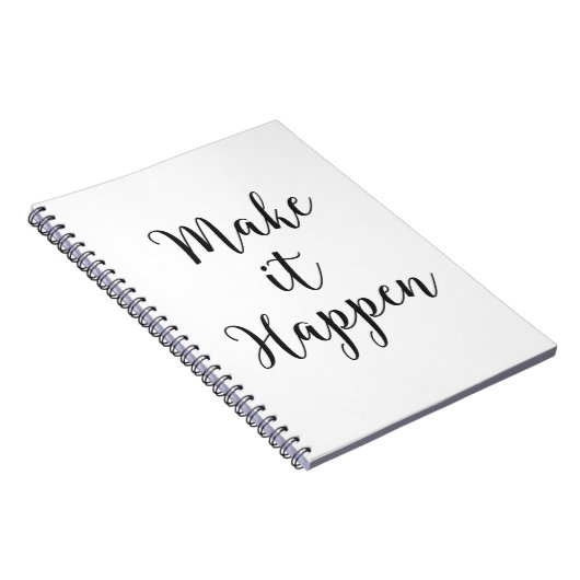 Carnet Faites-le se produire écriture cursive (Côté Droit)