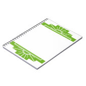 Carnet Faites-le vous-même - Art Déco Sunburst : Blanc & (Côté gauche)