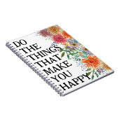 Carnet Faites Les Choses Qui Vous Rendent Heureux Motivat (Côté Droit)