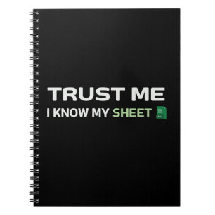 Carnet Faites-moi confiance, je connais ma feuille