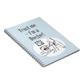 Carnet "Faites-moi confiance - Je suis médecin". Dessin a (Côté Droit)