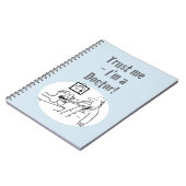 Carnet "Faites-moi confiance - Je suis médecin". Dessin a (Côté gauche)