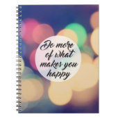 Carnet Faites plus de ce qui vous rend heureux (Devant)