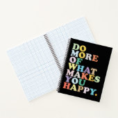 CARNET FAITES PLUS DE CE QUI VOUS REND HEUREUX. (Intérieur)
