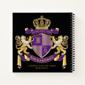 Carnet Faites votre propre blouse d'armoiries Monogramme  (Dos)