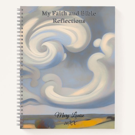 Carnet Faith & Bible Verse Reflection Spiral Notebook (Devant)