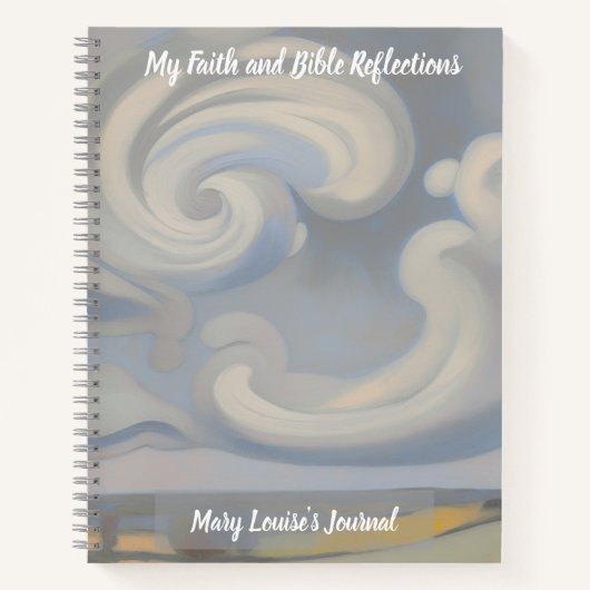 Carnet Faith & Bible Verse Reflection Spiral Notebook (Devant)