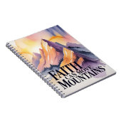 Carnet Faith can move mountains notebook  (Côté Droit)