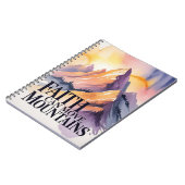 Carnet Faith can move mountains notebook  (Côté gauche)